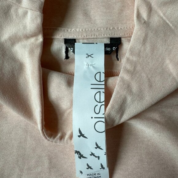 Oiselle Womens 2 Tank Top LIght Lux Mock Neck Rose pink White NEW NWT 205120 - Picture 2 of 7